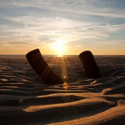 Wrak op strand