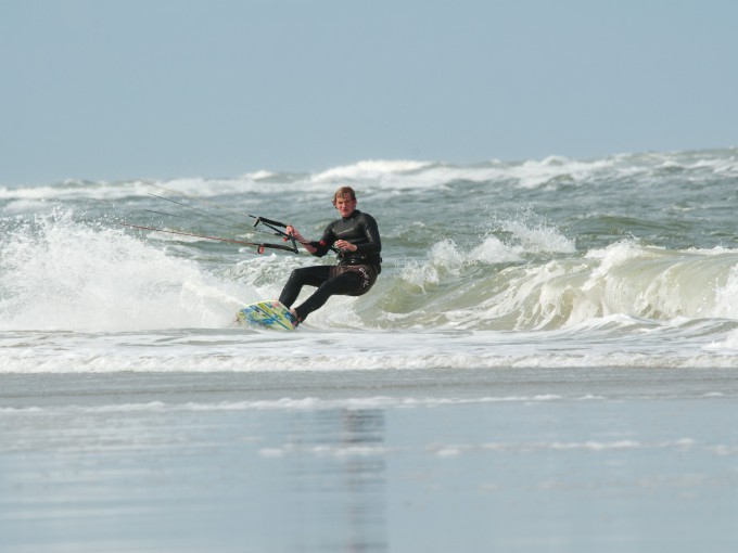 Kitesurfen noordzee