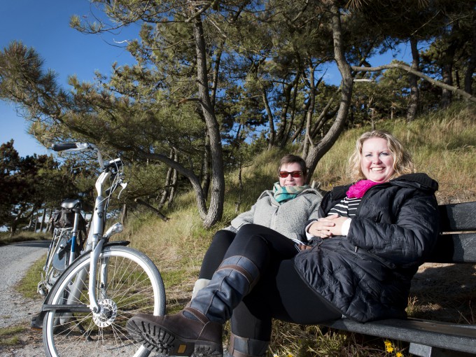 Dames op bankje