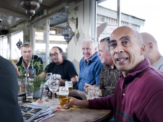 Vertier in strandtent