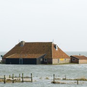 Wierschuur bij hoog water