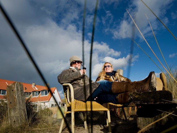 Genieten in de herfstzon