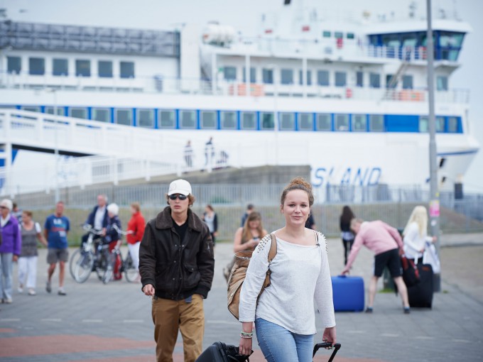 Aankomst op Terschelling