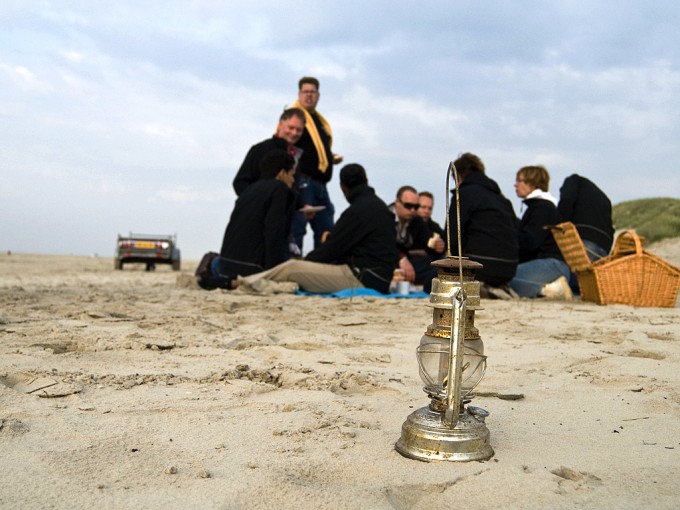 Picknick op het strand